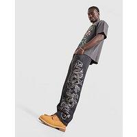 Ed Hardy Tonal Dragon Jeans - Black - Mens