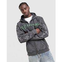 Ed Hardy Fade Tattoo Full Zip Hoodie - Black - Mens
