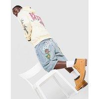 Ed Hardy Floral Denim Jorts - Blue - Mens