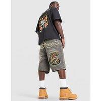 Ed Hardy Snake Jorts - Grey - Mens