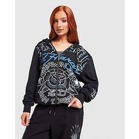 Ed Hardy Gothic Full Zip Hoodie - Black - Womens