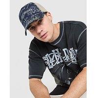 Ed Hardy Logo Denim Trucker Cap - Blue