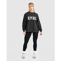 AYBL Varsity Knitted Crew Sweatshirt - Black - Womens