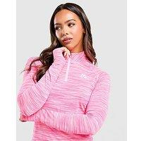 MONTIREX Trail 1/4 Zip Top - Pink - Womens
