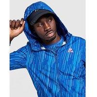 MONTIREX Vigour All Over Print Windbreaker - Blue - Mens