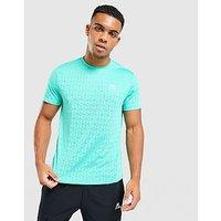 MONTIREX Cube Jacquard T-Shirt - Light Blue - Mens