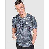 MONTIREX Haze All Over Print T-Shirt - Grey - Mens