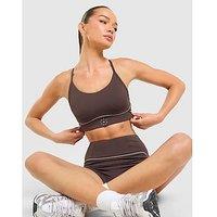 Trailberg Drift Strappy Sports Bra - Brown - Womens