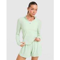Trailberg Tide 1/4 Zip Top - Green - Womens