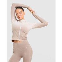 Trailberg Evocurve Seamless Full Zip Top - Beige - Womens