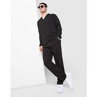 Belier Seersucker Straight Pants - Black - Mens