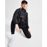 Red Run Activewear Inky Cropped Windbreaker - Black - Womens