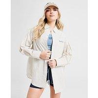 Red Run Activewear Muse Pinstripe Shirt - Beige - Womens