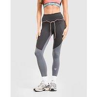 Red Run Activewear Outer Space Tech Leggings - Grey - Womens