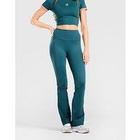 Red Run Activewear Elements Flare Leggings - Green - Womens