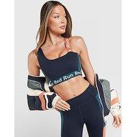 Red Run Activewear Elements Asymmetric Sports Bra - Dark Blue - Womens
