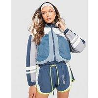 Red Run Activewear Sky Volt Nylon Track Jacket - Blue - Womens