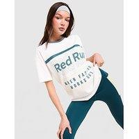 Red Run Activewear Skyline Oversized Graphic T-Shirt - White - Womens
