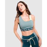 Red Run Activewear Skyline Colour Block Bra - Green - Womens