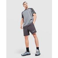 Red Run Activewear Titanium Panelled Sports Shorts - Grey - Mens