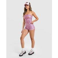 Von Dutch Leopard Micro Shorts - Pink - Womens