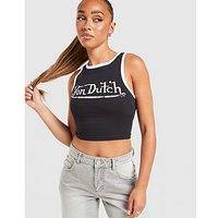 Von Dutch Large Logo Tank Top - Black - Womens