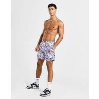 Nike Happy Daze Allover Print Swim Shorts - White - Mens