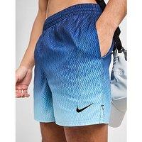 Nike All Over Print Fade Swim Shorts - Blue - Mens