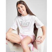 JUICY COUTURE Girls' Monogram Boyfriend T-Shirt/Shorts Set Jnr - pink