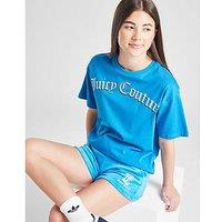 JUICY COUTURE Girls' Boxy T-Shirt/Shorts Set Junior - Blue