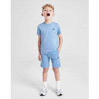 New Balance Linear T-Shirt/Shorts Set Children - blue
