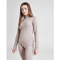 New Balance Girls' Fitness 1/2 Zip Top Junior - Brown