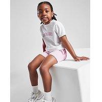 New Balance Girls' Arch Logo T-Shirt/Shorts Set Infant - White