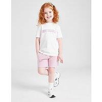 New Balance Girls' Arch Logo T-Shirt/Shorts Children - White
