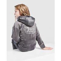 JUICY COUTURE Girls' Velour Glitter Full Zip Tracksuit Children - Black - Kids