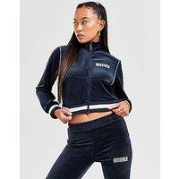 Hoodrich Velour Full Zip Hoodie - Black - Womens