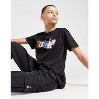 Jordan Letter T-Shirt Junior - Black