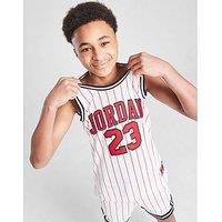 Jordan Jordan #23 Mesh Striped Vest Junior - white