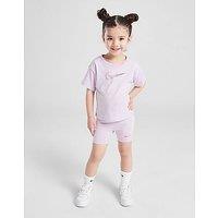 Nike Girls' Swoosh T-Shirt/Shorts Set Infant - Purple