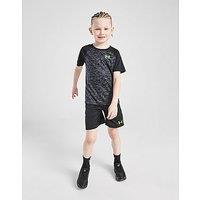 Under Armour Tech Camo T-Shirt/Shorts Set Children - Black