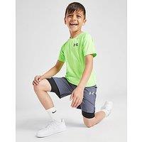 Under Armour Tech Embossed T-Shirt/Shorts Set Children - Lime