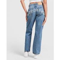 Hoodrich Logo Applique Jeans - Blue - Womens