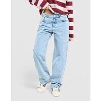 Unlike Humans Mid-Rise Loose Jeans - Blue - Womens