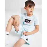 Nike Gradient Graphic T-Shirt/Shorts Set Children - Blue
