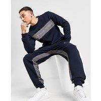 EA7 Emporio Armani Colour Block Crew Sweatshirt - Navy - Mens