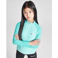 Berghaus Girls' Stride 1/4 Zip Top Junior - Light Blue