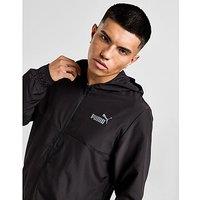 PUMA Core Woven Full Zip Hooded Jacket - Black - Mens