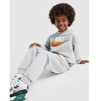 Nike Club Chenille Crew Tracksuit Children - Grey