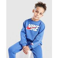 Nike Swoosh Fade Crew Tracksuit Children - Blue