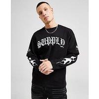 Supply & Demand Corey Long Sleeve T-Shirt - Black - Mens